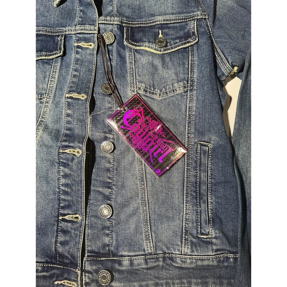 Rock & Roll Denim Jacket Women's SZ M NWT - Picture 7 of 8